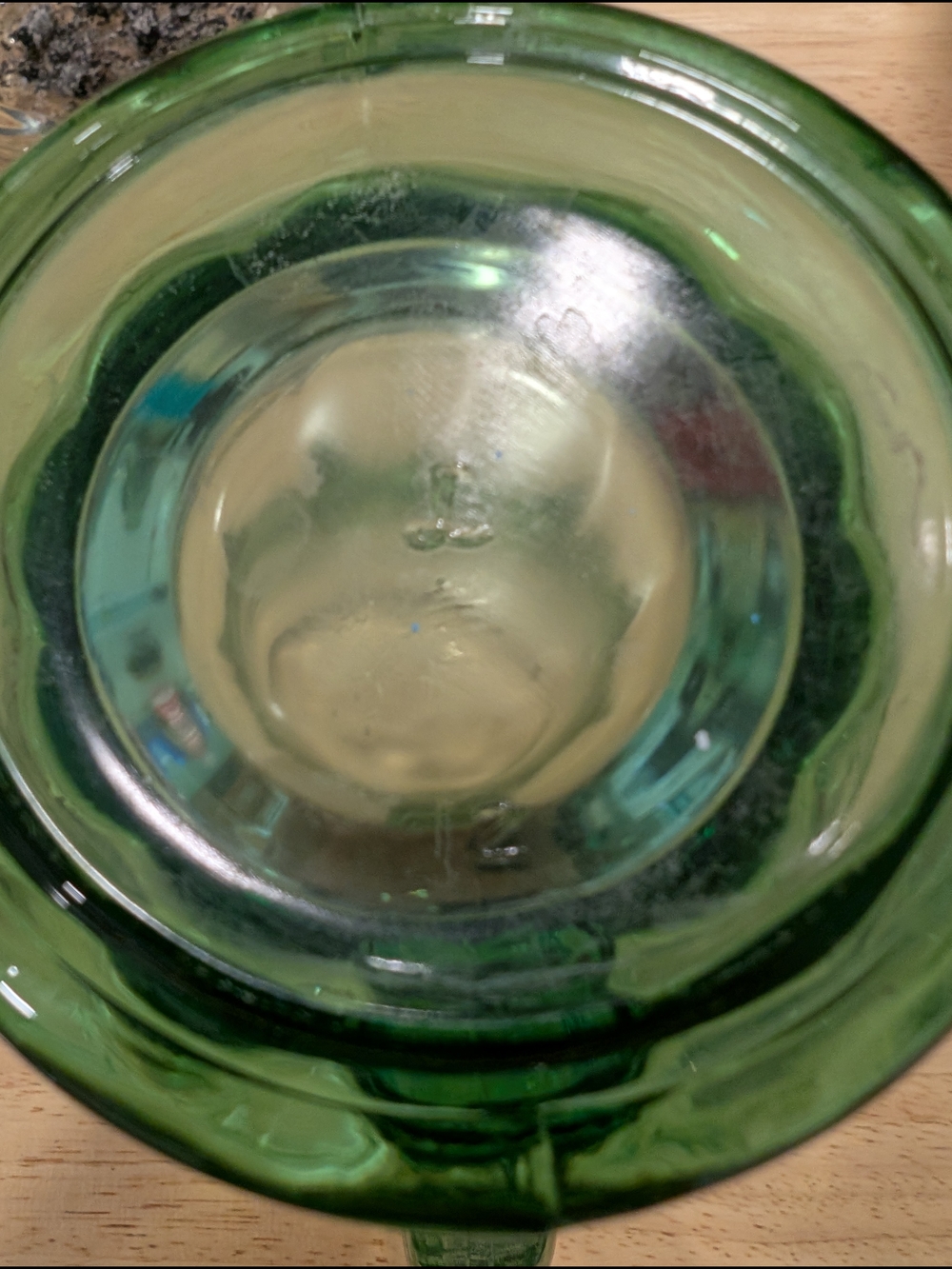 Libbey Vintage Green Coca Cola Glass Mugs with Embossed Detail - Set of 4 - Picture 4 of 4